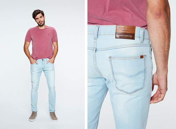 Calça jeans masculina com desconto